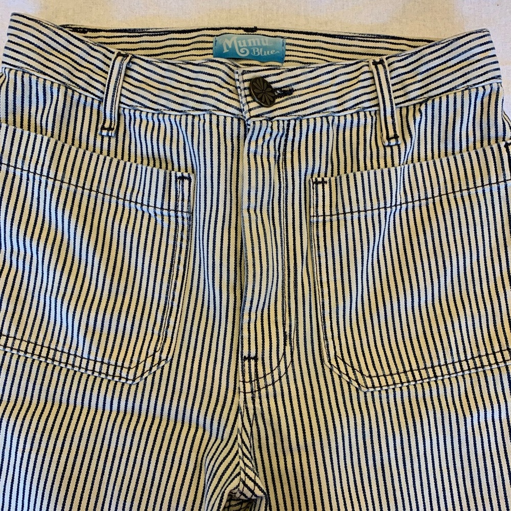 Pinstripe Flared jeans